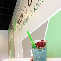 Blue Crush bowl with no honey and water instead of almond milk. at Bowlology in Las Vegas