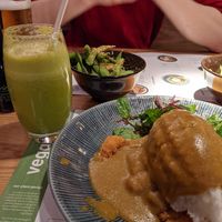 Vegatsu, edamame and power juice at Wagamama - St Peters Square in Manchester