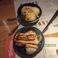 Coconut and caramel vegan ice creams at Wagamama - St Peters Square in Manchester