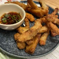 Oyster mushrooms  at Wagamama in Newport