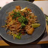 yasai yaki soba with rice noodles at Wagamama in Salisbury