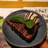 chocolate orange cake at Wagamama in Salisbury