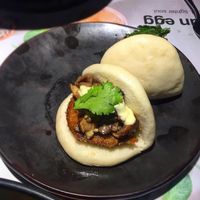Steamed buns (mushroom & aubergine) at Wagamama in Solihull