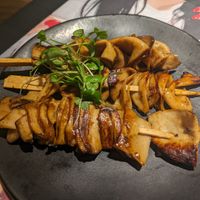 Mushroom skewers at Wagamama - Wembley in North West London