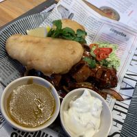 Vegan Fish&Mash   at Wagamama in Windsor