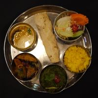 VEG THALI at Mirch Masala in Osaka