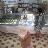 Inside at Gelateria dei Gracchi in Rome