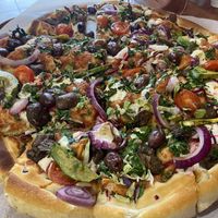 Delicious vegan pizza  at Peppes Pizza - Stortorget in Tromsoe