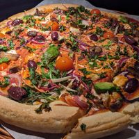 The vegan pizza (large) at Peppes Pizza - Stortorget in Tromsoe