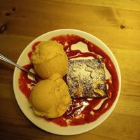 Good brownie at Peppes Pizza - Stortorget in Tromsoe