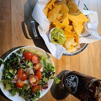 Side salad, tortilla chips at Peppes Pizza - Stortorget in Tromsoe