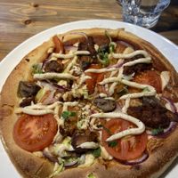 Vegan meat pizza at Peppes Pizza - Stortorget in Tromsoe