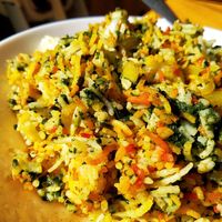 Palak pulao at Jai Mata Di in Tenerife