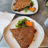 Savoury crepes at Pipoca Vegan in South West London