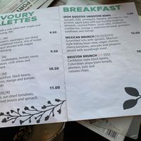 Menu  at Pipoca Vegan in South West London