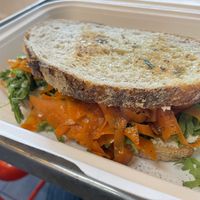 Smoked salmon sandwich   at Pipoca Vegan in South West London