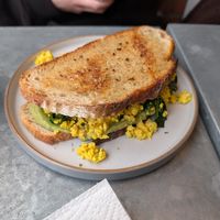 Tofu sandwich #Veganuary at Pipoca Vegan in South West London