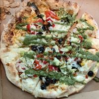 Garlic Rub, Dairy Free Cheese & Plant-Based Sausage  at Mod Pizza - Towne Lake in Cypress