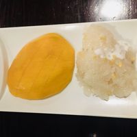 Mango Sticky Rice with Coconut Cream at Sala Thai in Fremont