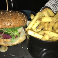 w fries at La Madriguera Craft Beer in Malaga