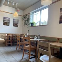 Indoor seating  at The Green Door in Ottawa