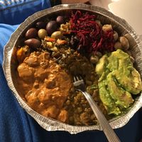 Assortment of vegan options at The Green Door in Ottawa