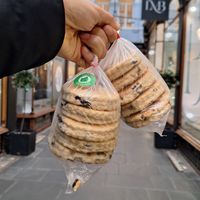 Welsh cakes! I got one of each 🏴󠁧󠁢󠁷󠁬󠁳󠁿 at Cardiff Bakestones - Food Stall in Cardiff