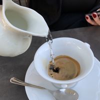 americano at Eiscafe Dolomiti in Konstanz