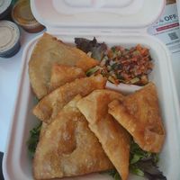 6 pc samosa, comes with 3 different sauces!! at POTs - Cloud Kitchen in Las Vegas