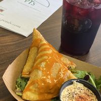 I could have gotten 2 orders of this! The hibiscus beverage is perfection.  at POTs - Cloud Kitchen in Las Vegas