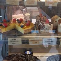 Cake shelf at La Duchesse in North London