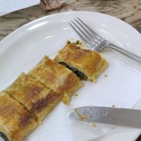 Vegan spinach roll at La Duchesse in North London