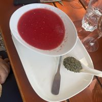 Soup starter   at Le Comptoir Nature in Le Somail