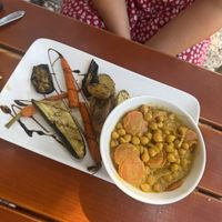 Curry main  at Le Comptoir Nature in Le Somail