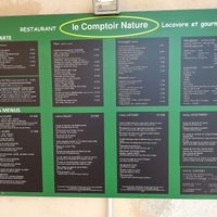 Menus (August 2018) at Le Comptoir Nature in Le Somail