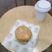 Vegan sour patch jam donut at Grumpy Donuts in Camperdown