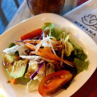 side salad at Nirvana in Seoul