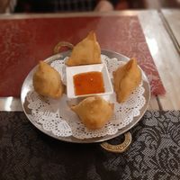 Samosas at Nirvana in Seoul