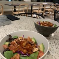 Vegan taco rice bowls at Cosme Kitchen Adaptation in Osaka