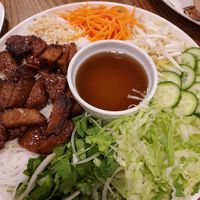 Vermicelli noodle salad with vegan beef at Blue Taro in Rochester
