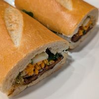 Vegan pepper steak banh mi at Blue Taro in Rochester