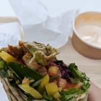 Vegan wrap at SprinGO! in Warsaw