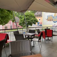 Outdoor patio  at Schörgi in Grein