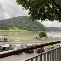 View of the Danube  at Schörgi in Grein