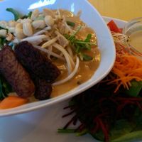 Buddha bowl with tempeh and peanut sauce at Perfection - Satisfaction - Promise in Ottawa