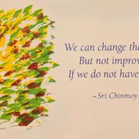 we can change the world, but not improve it, if we do not have peace  at Perfection - Satisfaction - Promise in Ottawa