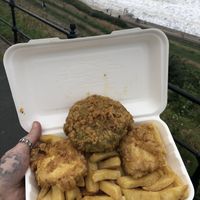   at Capplemans Fish and Chips in Scarborough