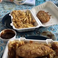   at Capplemans Fish and Chips in Scarborough