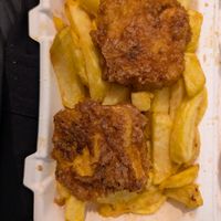 Tofu & Chips  at Capplemans Fish and Chips in Scarborough
