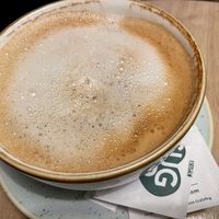 coffee w/ oat 'milk' at Dean & David - Hauptbahnhof Express in Berlin